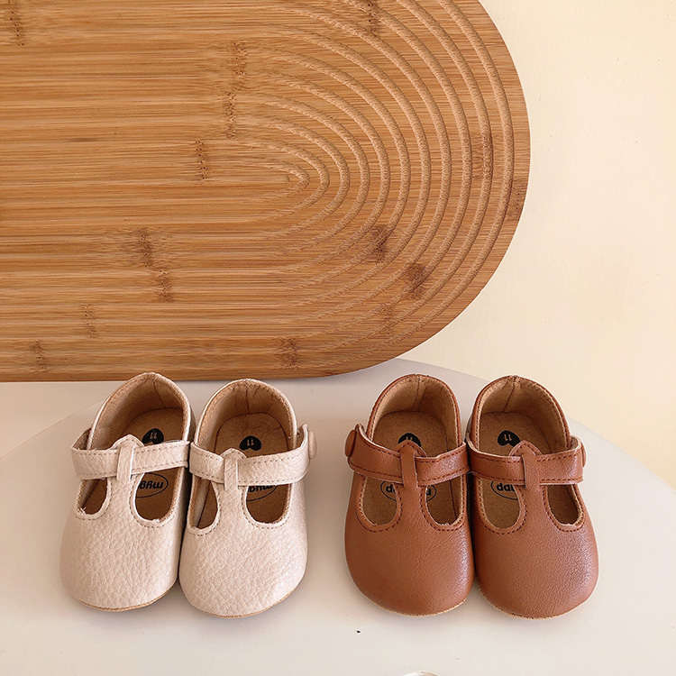 英倫復古圓頭學步鞋