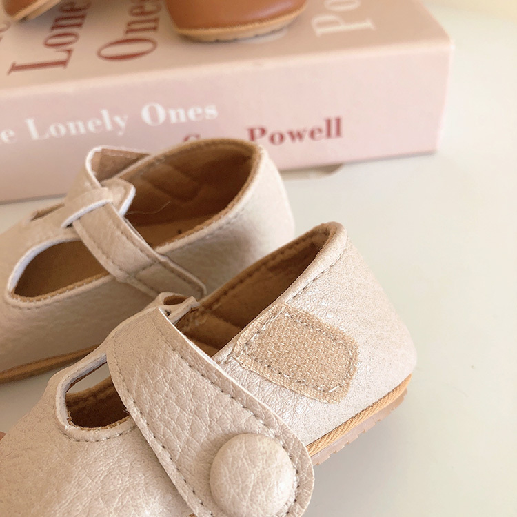 英倫復古圓頭學步鞋