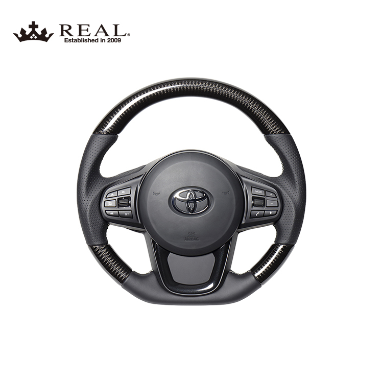 REAL CARBON 方向盤 TOYOTA GR SUPRA 2019-