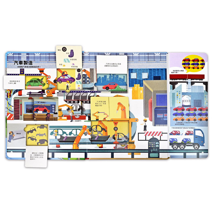 《 風車出版 》 揭秘汽車-趣味科學知識翻翻書