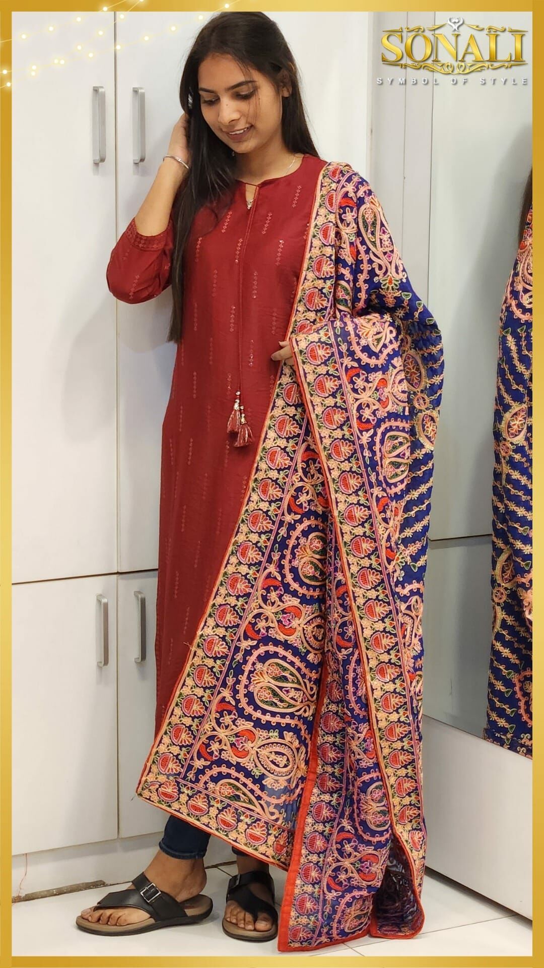 Sonali Premier Quality Women's Shawls Fulkari Dupattas - Color & Style Refer Image