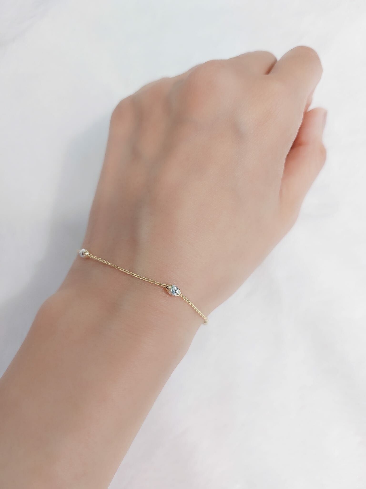 意大利925 純銀手鏈 (Oval Bead 16+3cm) B09019 B09020