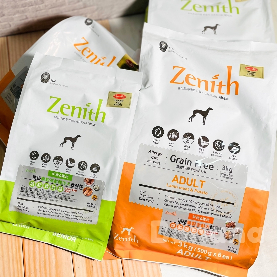 Zenith 先利時｜犬用 頂級無榖軟飼料 (內有獨立分裝)