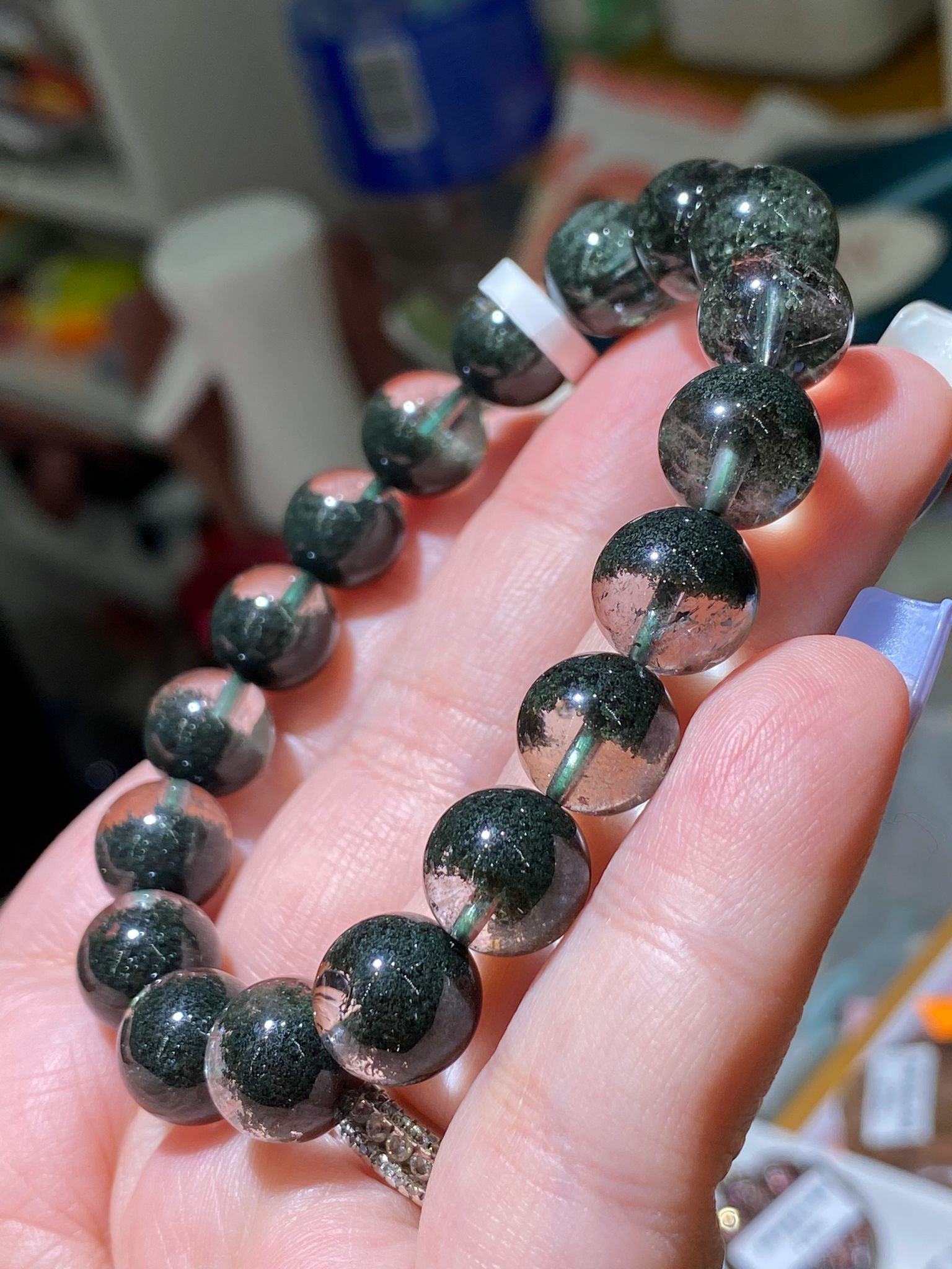 10.5-10.8MM高質墨綠綠幽靈聚寶盆(沒紅皮)