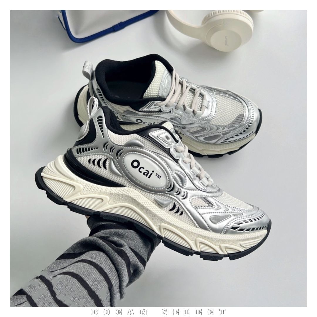 OCAI 月光銀 銀色 增高 老爹鞋（OC230261）