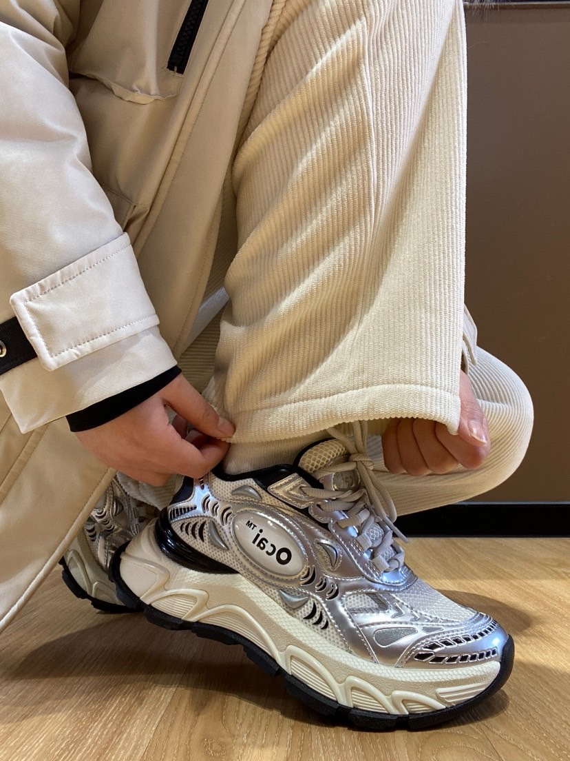 OCAI 月光銀 銀色 增高 老爹鞋（OC230261）