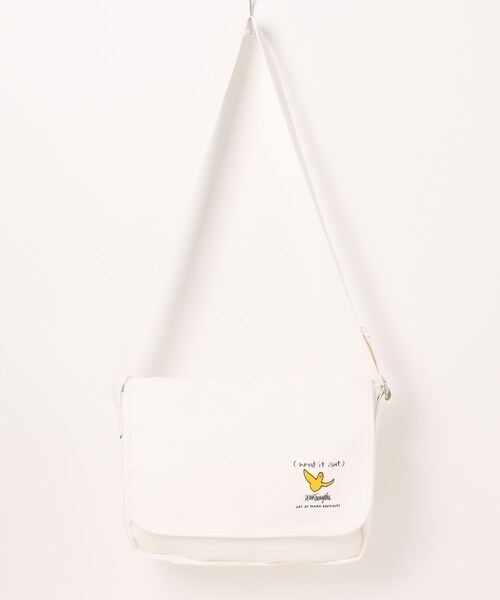 ★MARK GONZALES★BASIC MESSENGER BAG 엔젤 키링 베이직 메신저백 - BLACK - 마크곤잘레스 공식 온라인