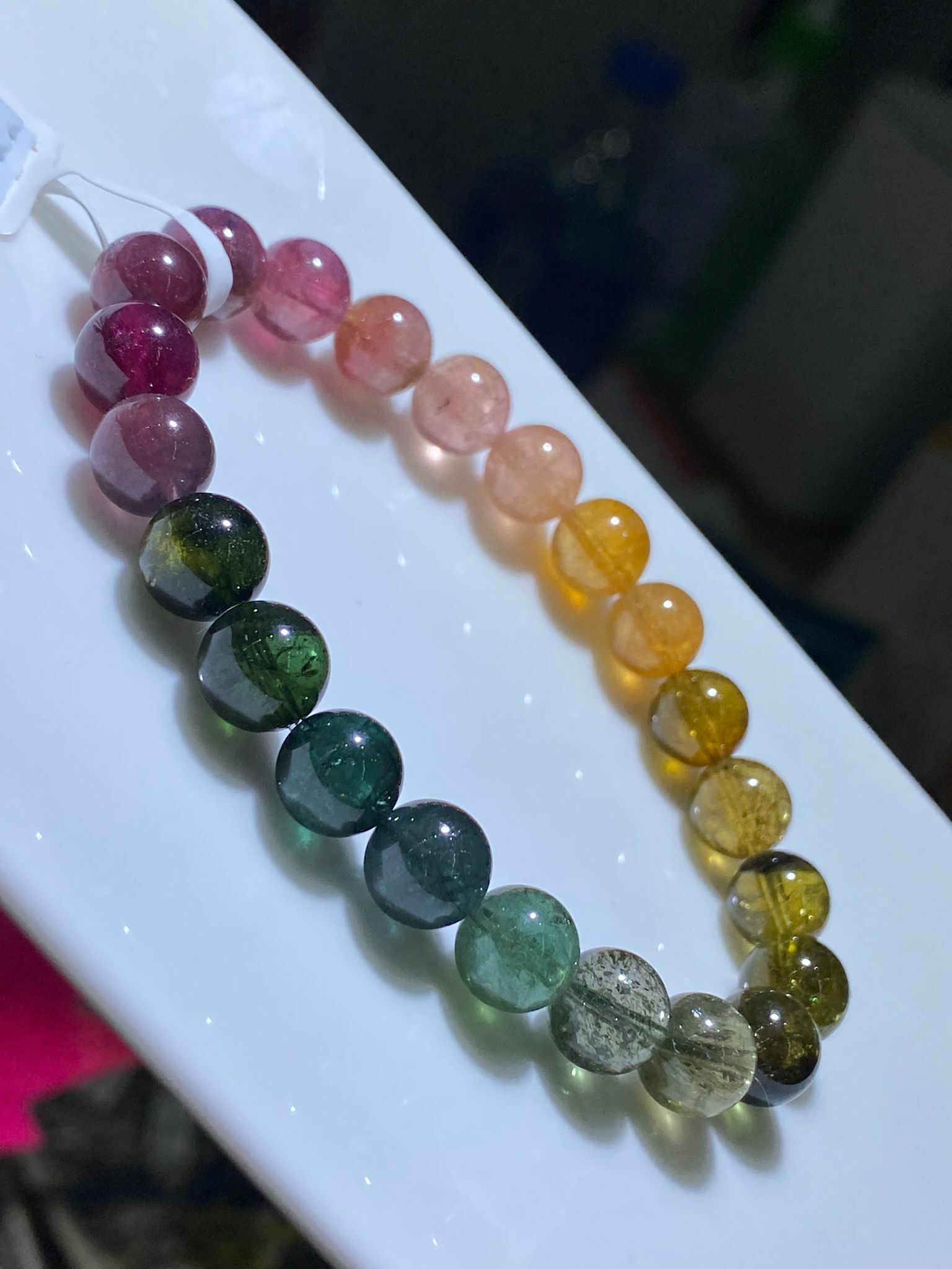 8.3-8.5MM高質老礦彩虹碧璽(A)