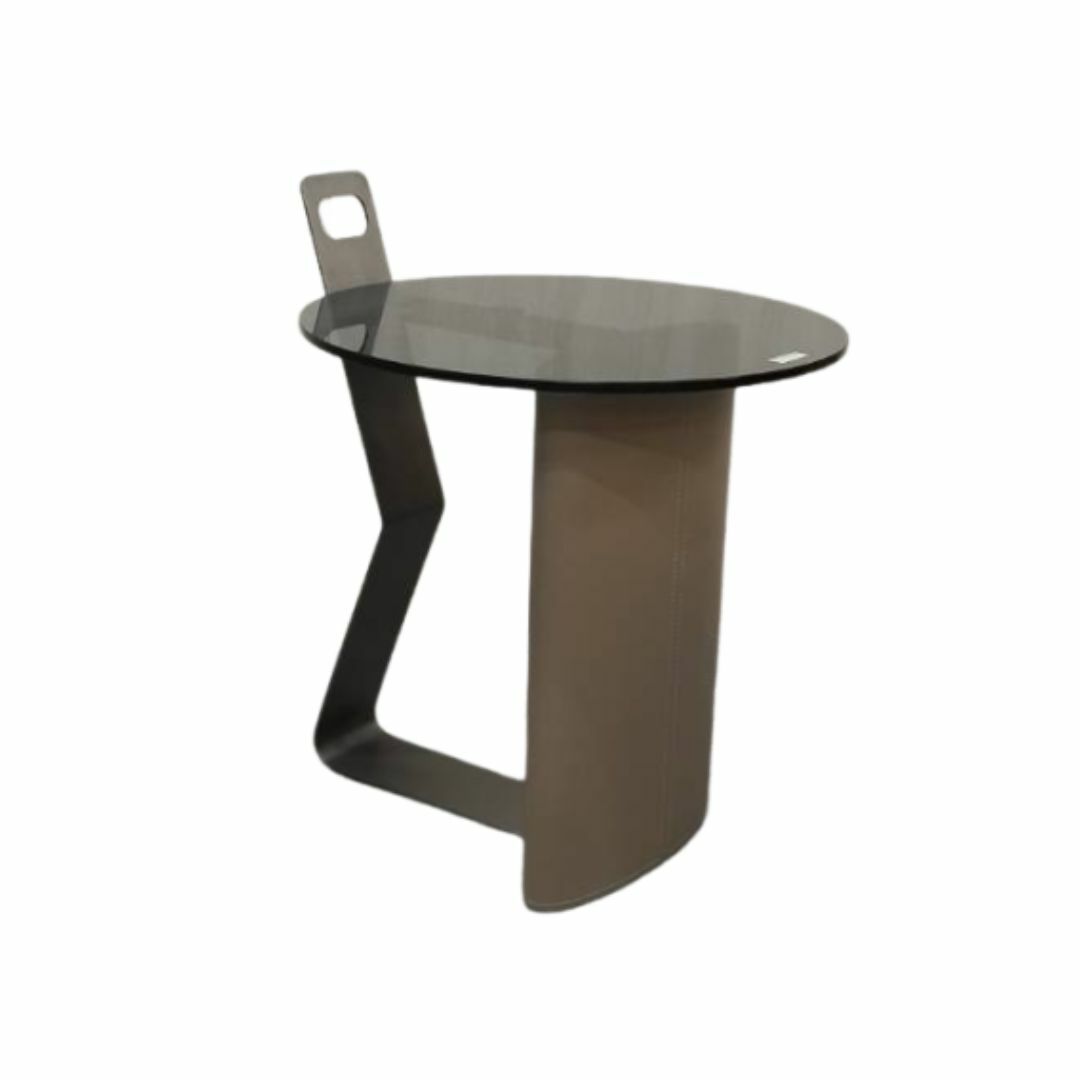 泰杰︱灰玻璃造型邊几