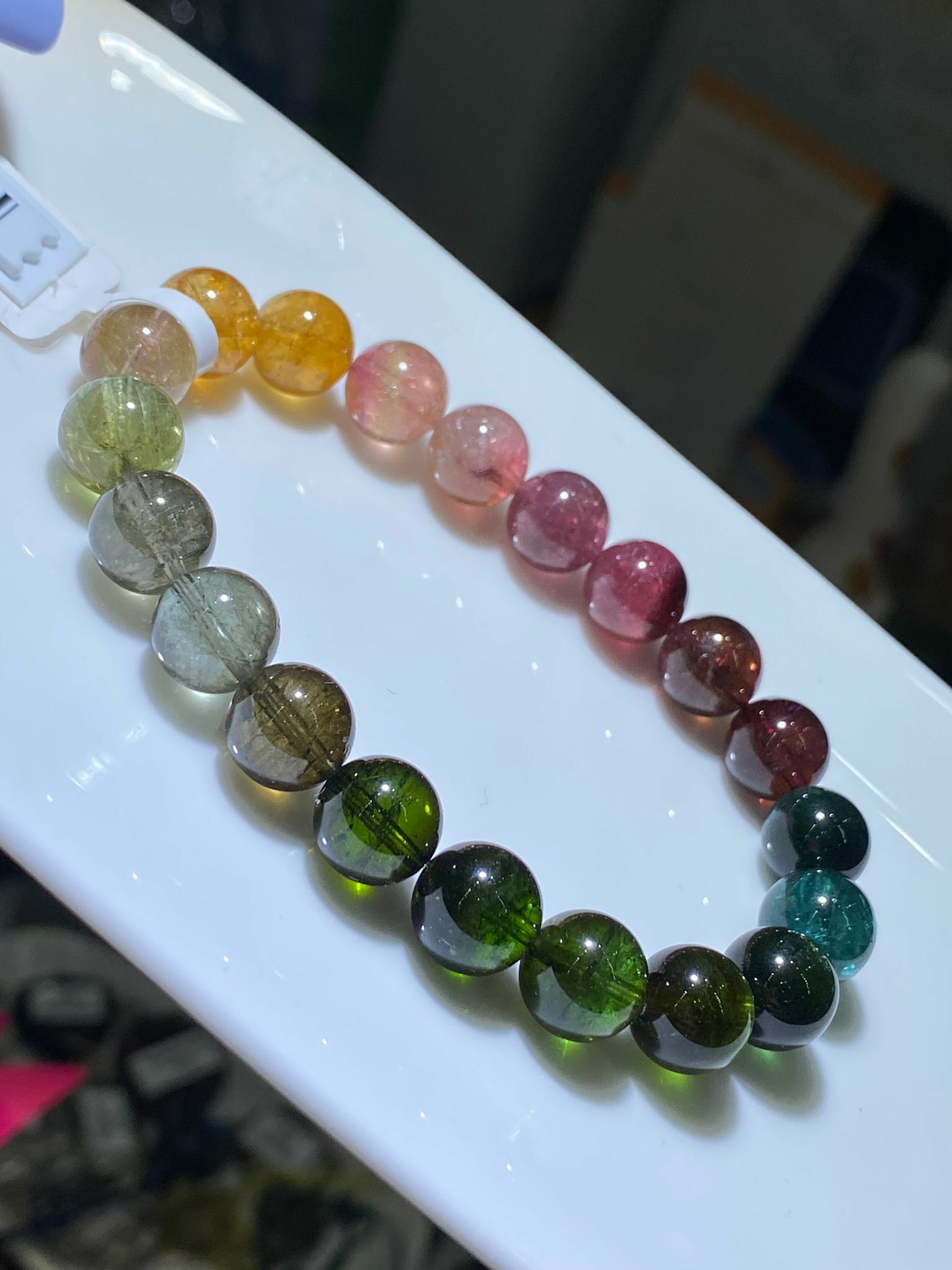 9.3-9.5MM高質老礦彩虹碧璽