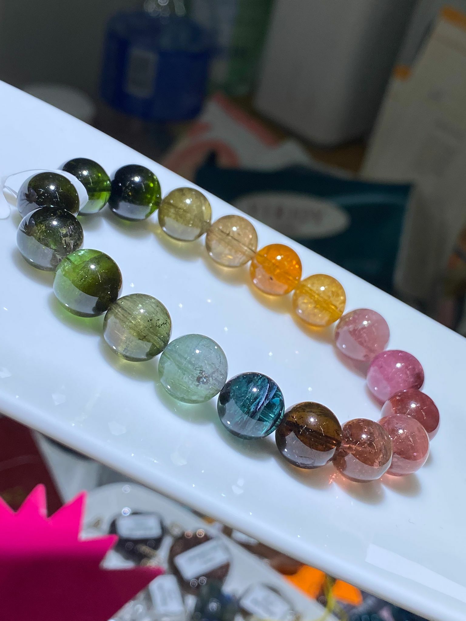 10.5-10.8MM高質老礦彩虹碧璽