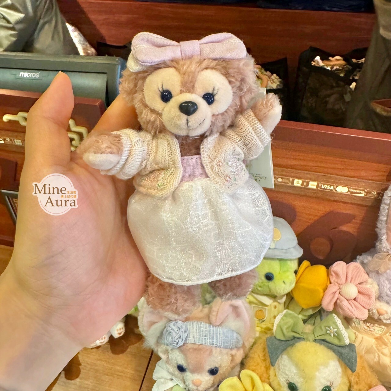 2024 春日 達菲 Duffy 與好友們系列 雪莉玫 ShellieMay 鑰匙圈 吊飾 -上海迪士尼樂園