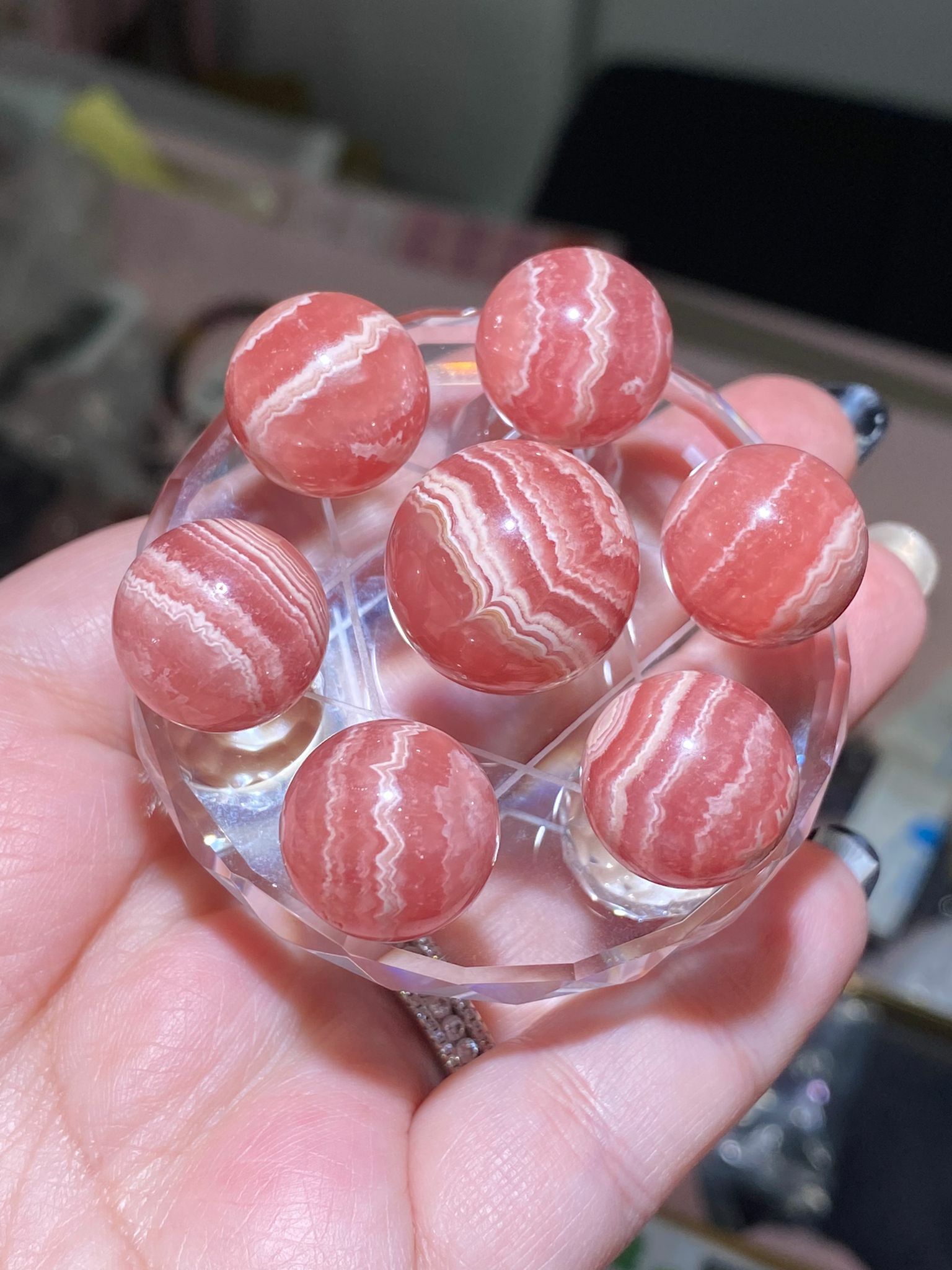 高質紅紋石七星陣