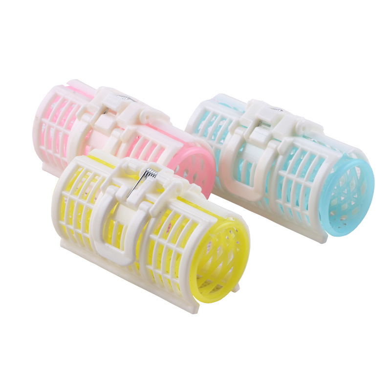 三色扣式瀏海海捲3入