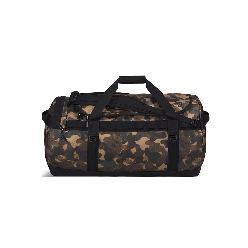 -(E)-THE NORTH FACE BASE CAMP DUFFEL-L 95L TNF 收納式旅行袋 行李袋-NF0A52SB 棕色迷彩(087)