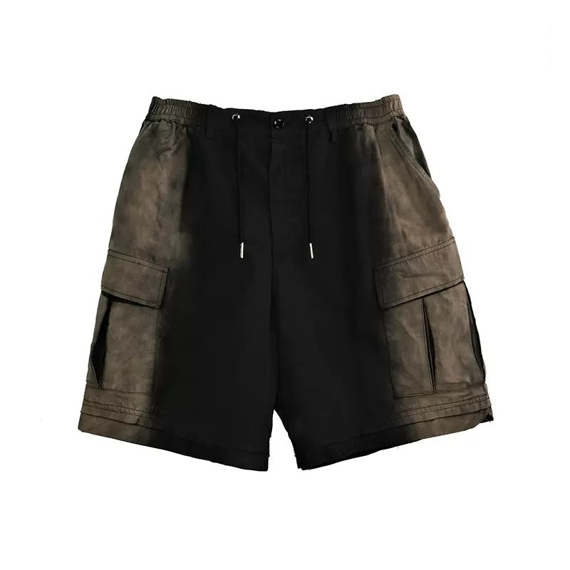 MOKACME 噴色做舊工裝短褲