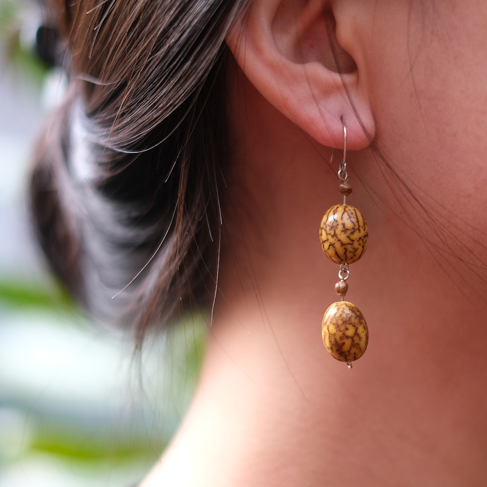 亞馬遜工藝｜種子耳環｜秘魯