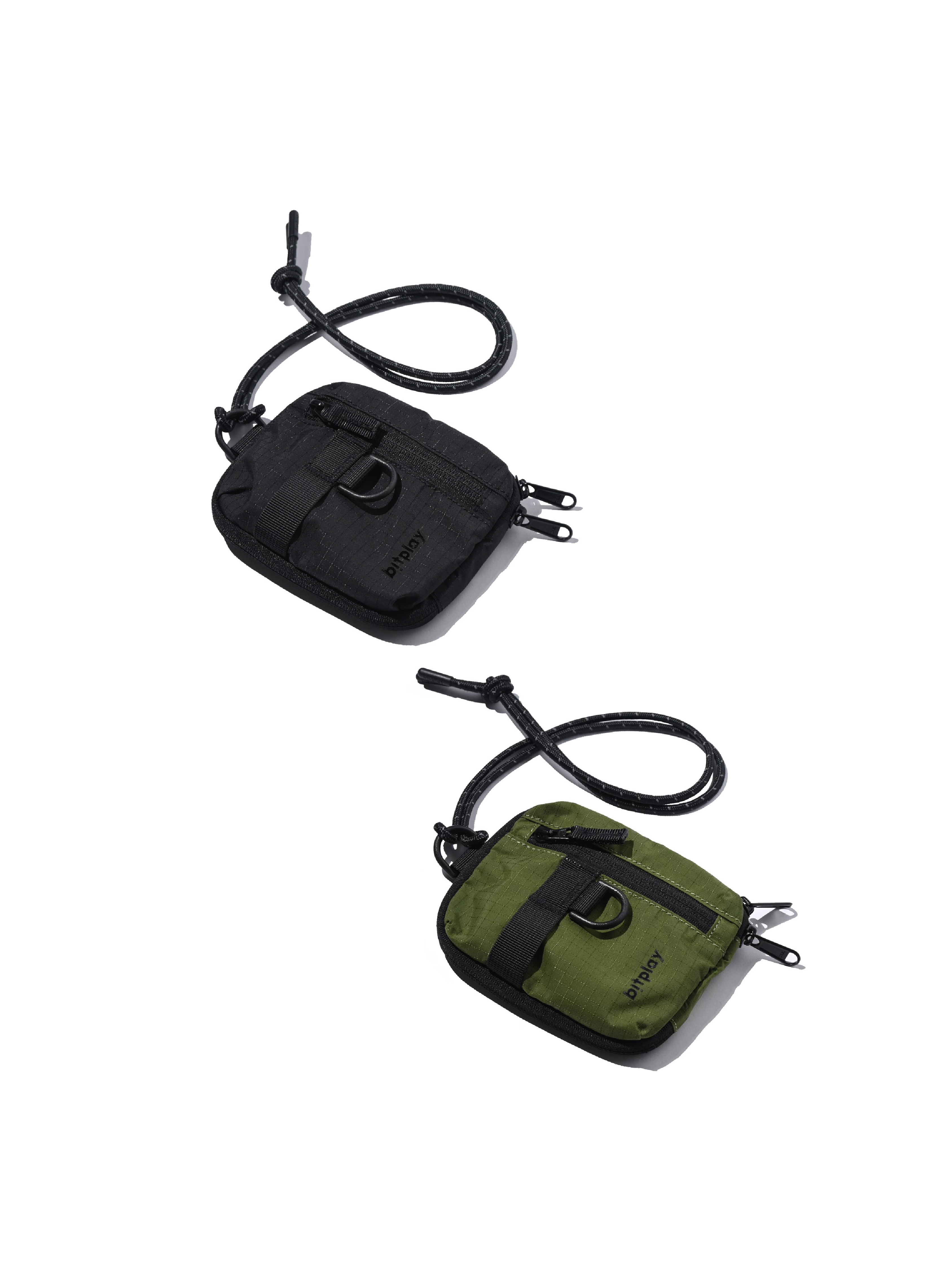 bitplay | 機能小包 (附頸掛繩) 炭黑/軍綠【bitplay官方授權經銷】