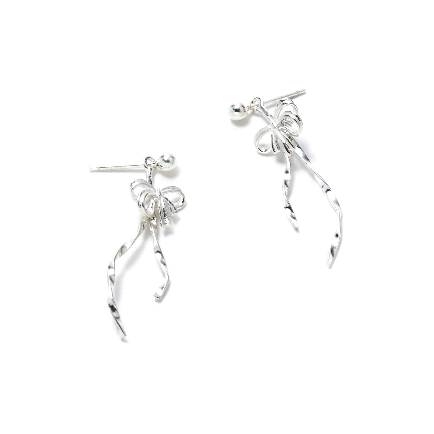 平價飾品,純銀,蝴蝶結,耳環