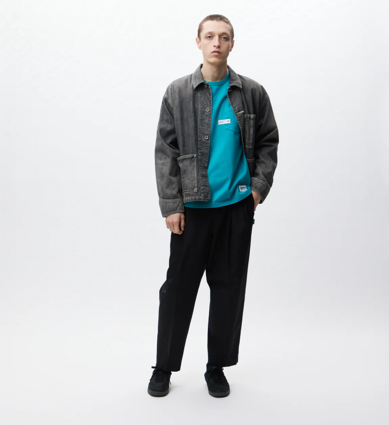 NEIGHBORHOOD WASHED SHORT COVERALL JACKET