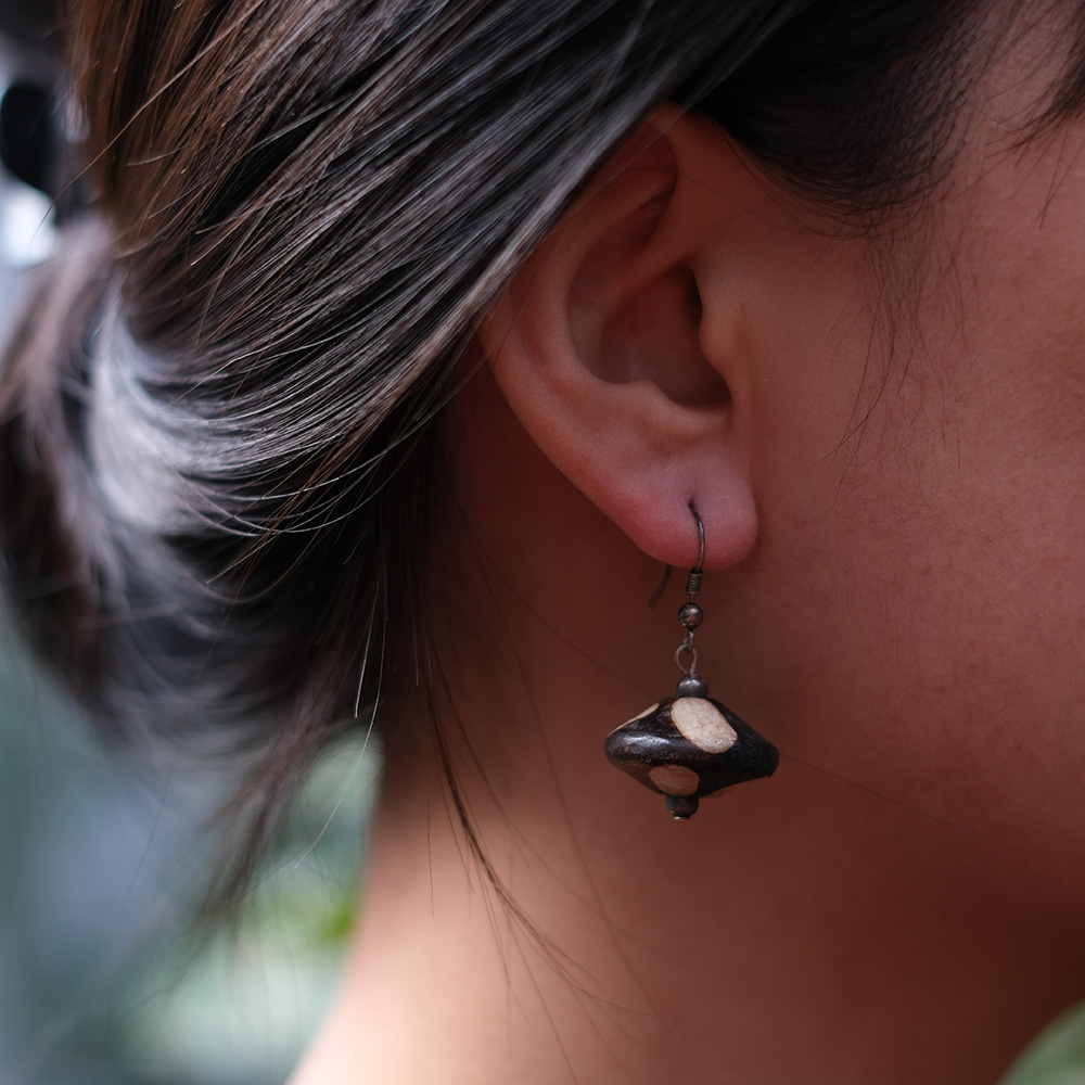 陶耳環｜花｜宏都拉斯