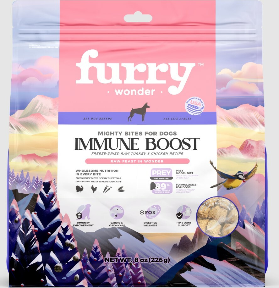 美國Furry Wonder 全犬 增強免疫 主食凍乾 鴿肉+雞肉味 8oz/16oz（狗脫水糧）