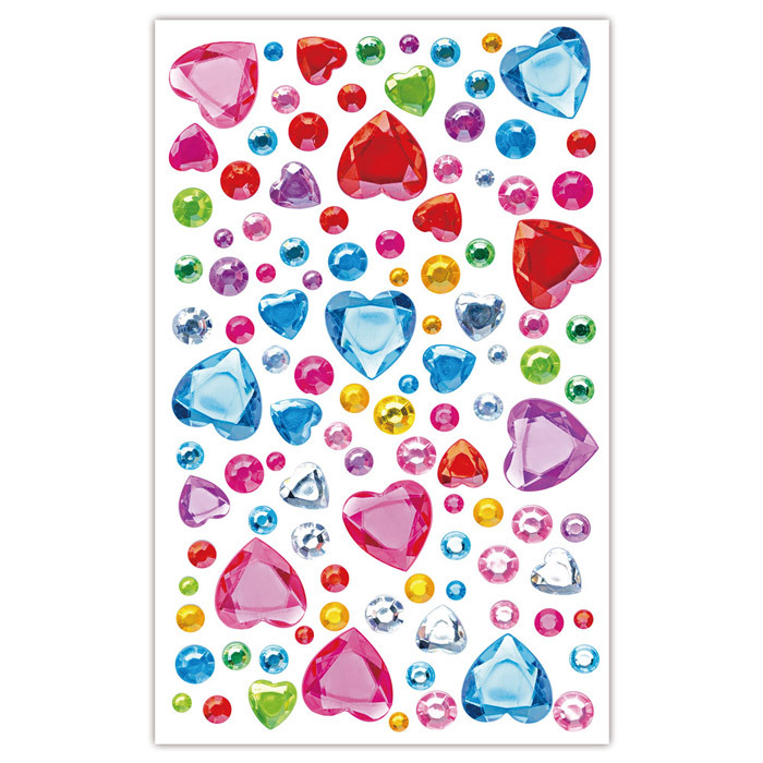 《 風車出版 》  閃亮公主立體水鑽貼-愛心