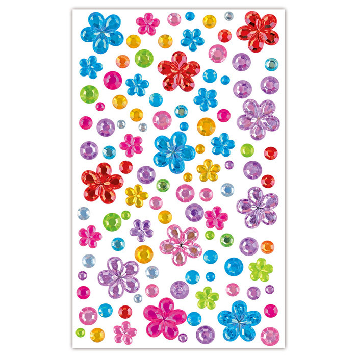 《 風車出版 》 閃亮公主立體水鑽貼-花朵