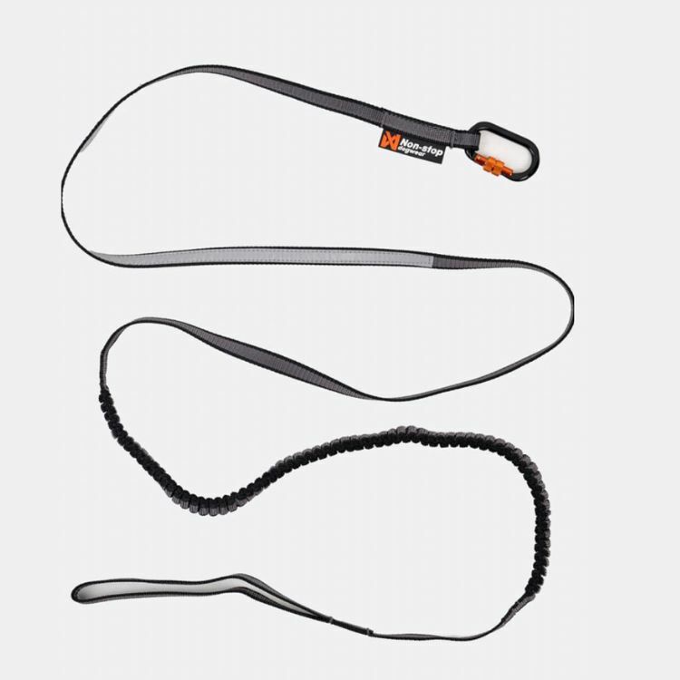 【Non-stop dogwear】BUNGEE 彈力運動牽繩（黑色）