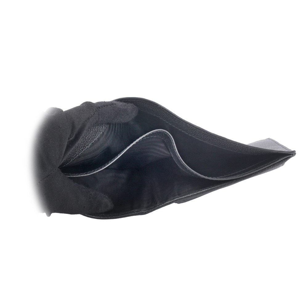 【PRADA】銀字Logo 粒紋牛皮對開8卡短夾(黑色) 2MO513 2CGS F0002