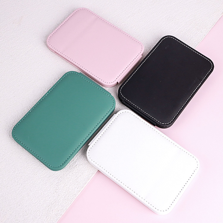 皮革折疊化妝立鏡 4色【AQ004】