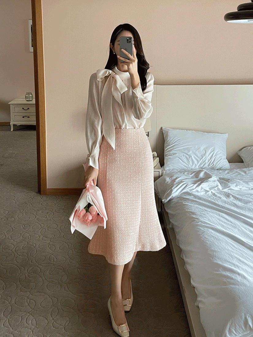 [現貨] Cielo 香香優雅魚尾裙 [ 白色 / S ]