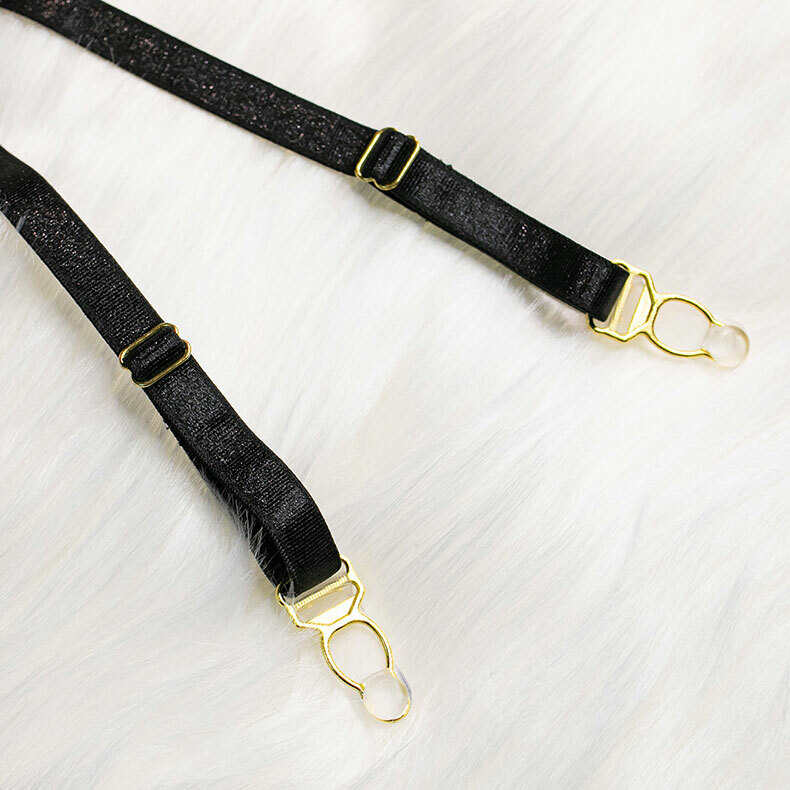 時尚蕾絲刺繡花邊交叉性感內衣