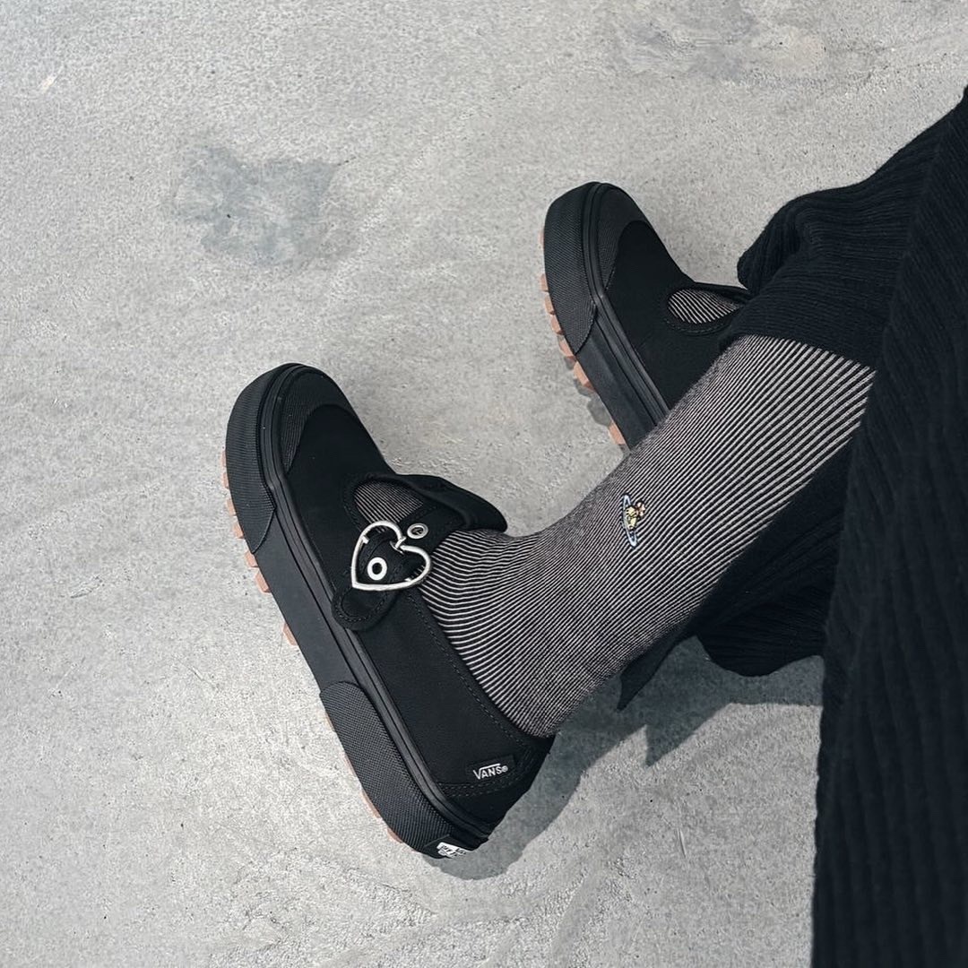 VANS STYLE 93 MARYJANE 瑪麗珍 瑪莉珍 愛心釦 黑色 焦糖底 女鞋 VN0A3XTJBKA / 現貨+預購