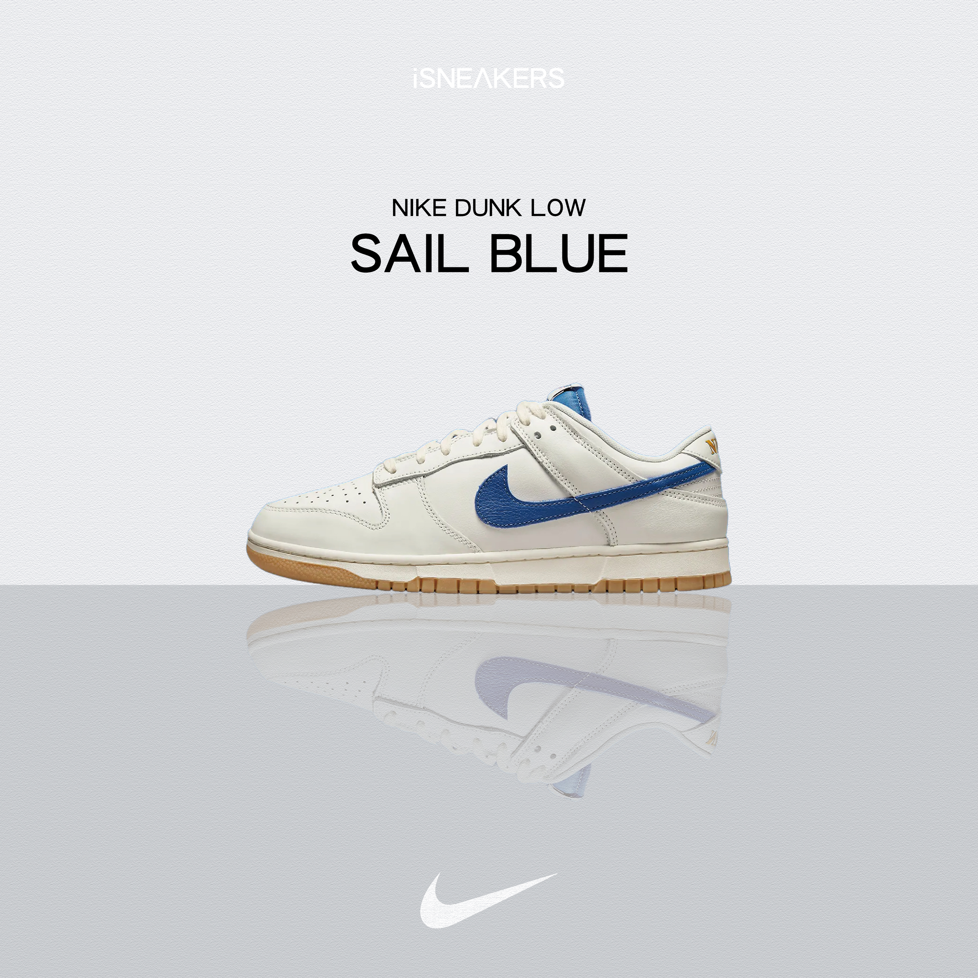 iSNEAKERS｜Nike Dunk Low "Sail Blue" 牛奶藍 DX3198-133