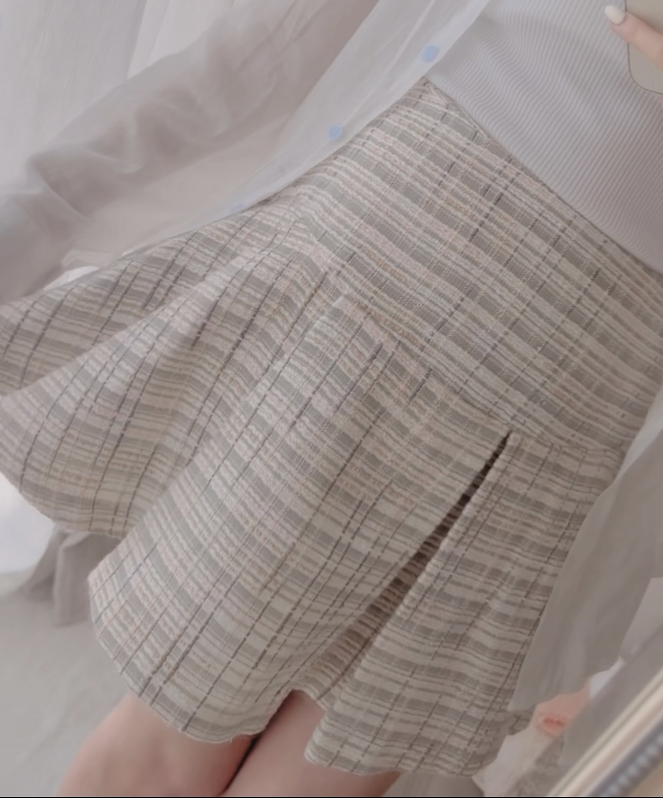 *MADE BY BJ2 SERIES* THE MACARON TWEED SKIRT 2024