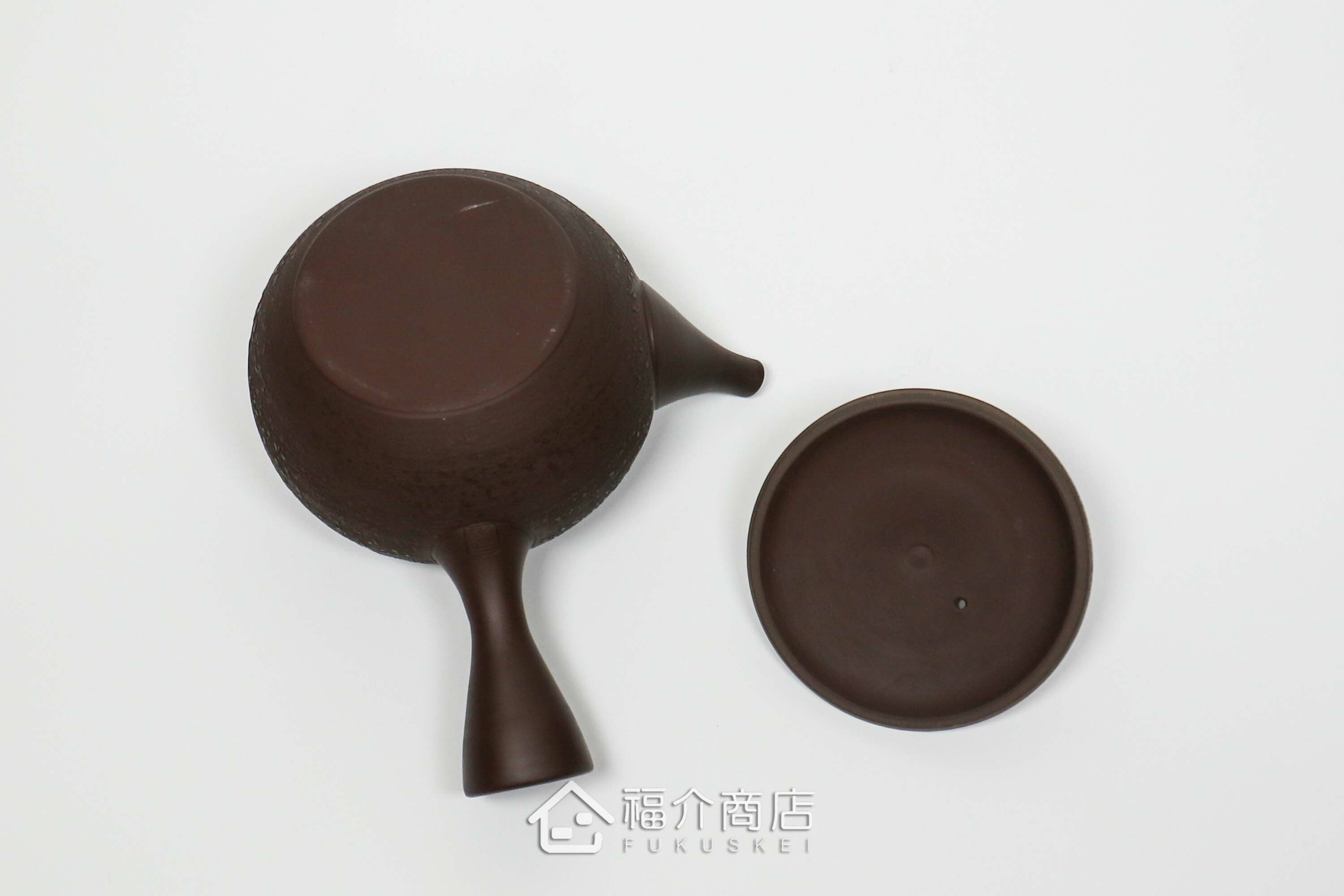 泡茶用的270ml松皮紅白梅蓋造型陶壺