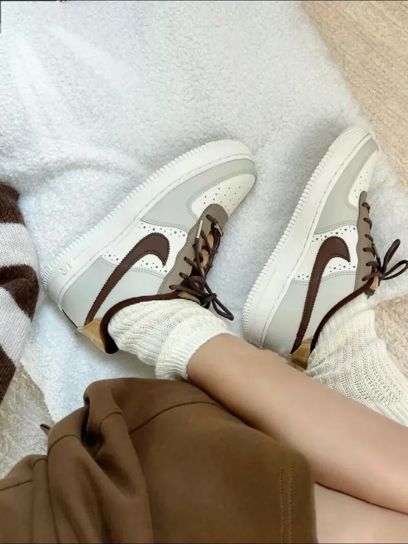 Nike Air Force 1 LV8 GS 美拉德 格紋 FV3702121