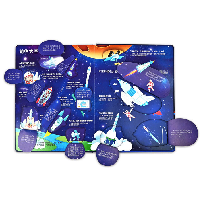 《 風車出版 》  趣味科學知識翻翻書-揭秘宇宙