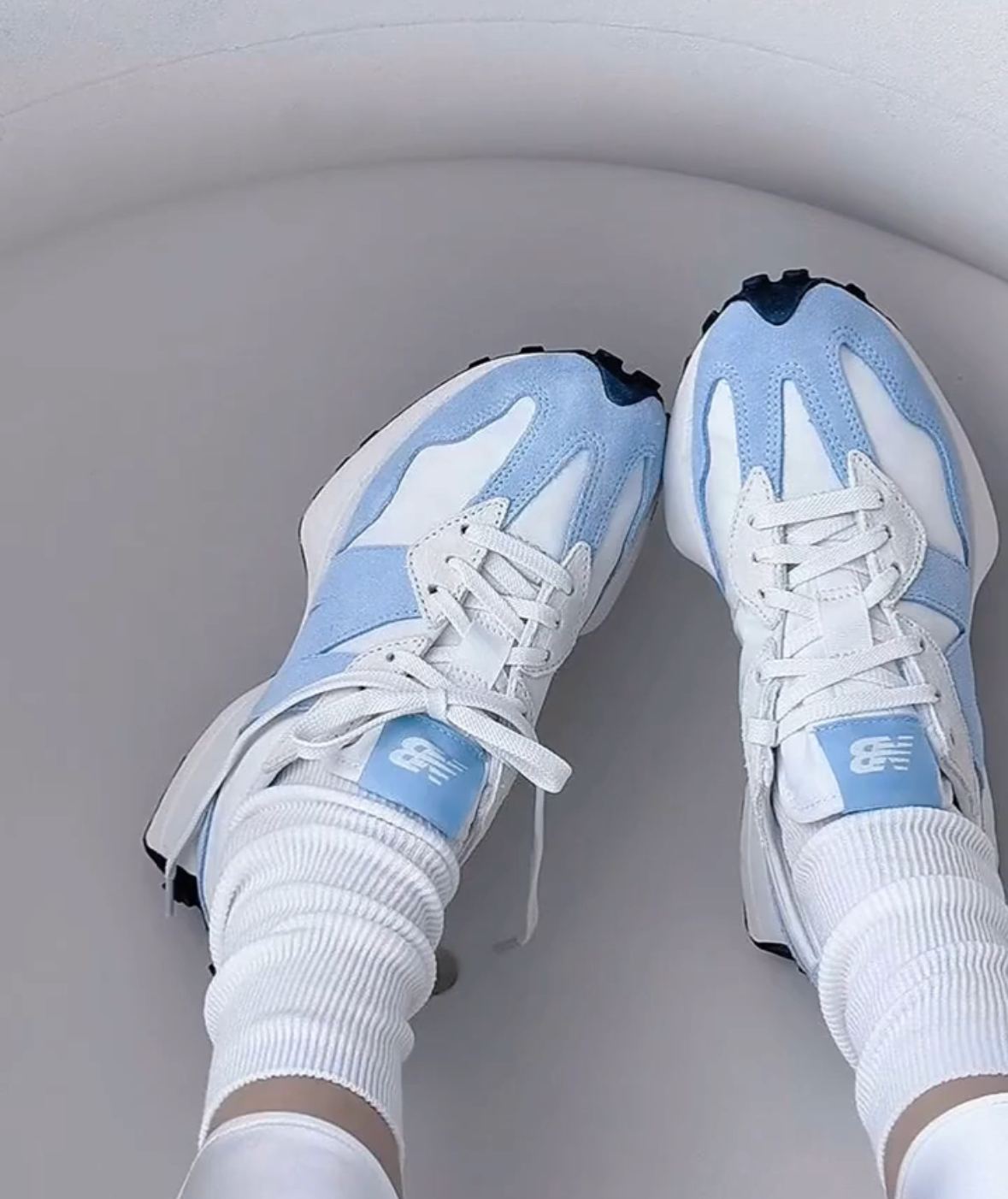 New Balance NB 327 寶寶藍 淺藍 麂皮 女鞋 WS327MD/預購