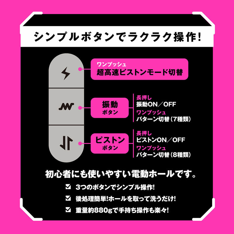 P.P.P|PISTON VIBRATION HOLE|伸縮電動飛機杯 第二代 |電動飛機杯