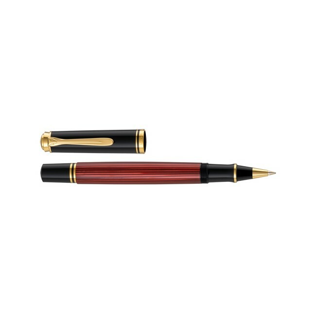 PELIKAN百利金 R400鋼珠筆-黑紅色