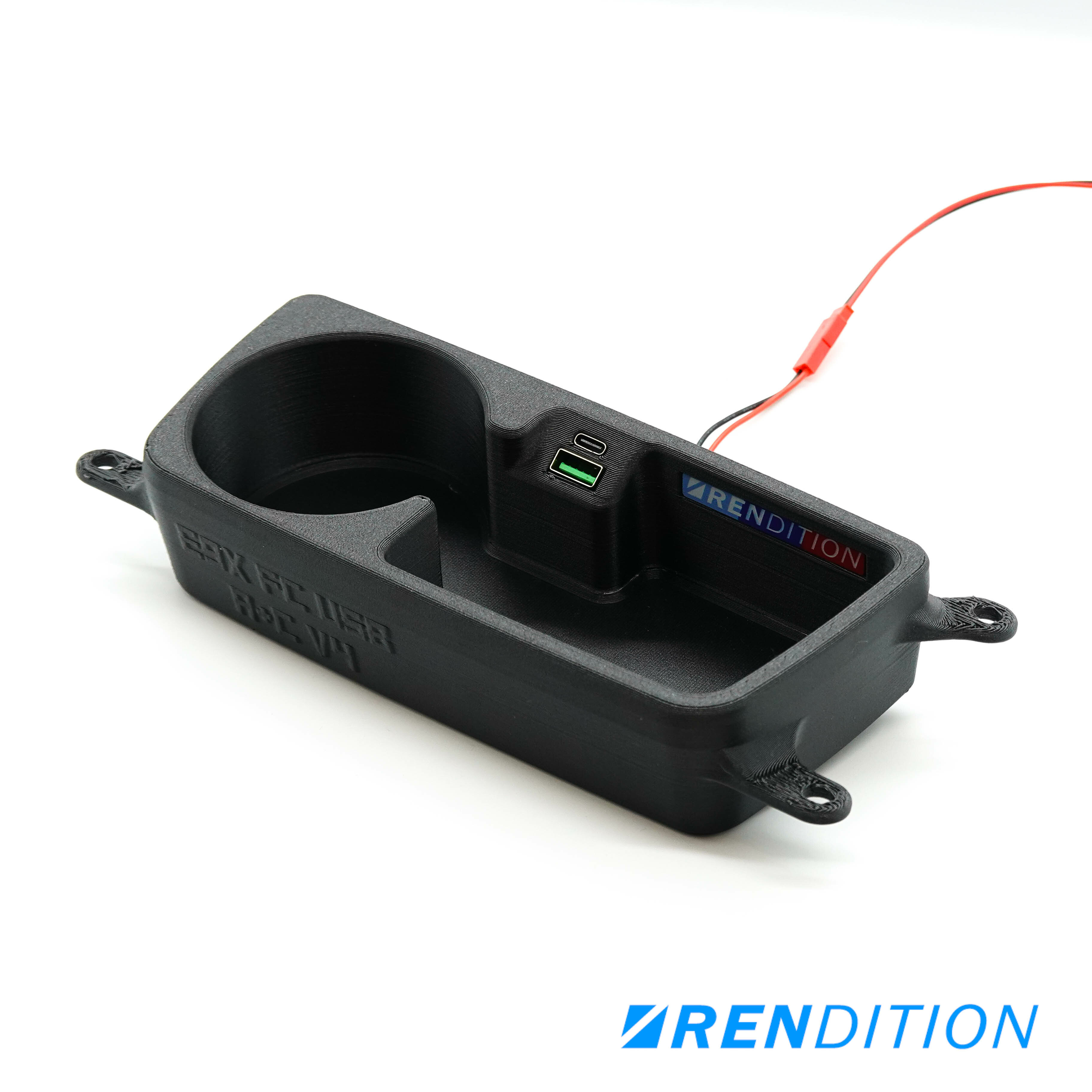 BMW E9X FRONT CUPHOLDER + USB (E90 E91 E92 E93)