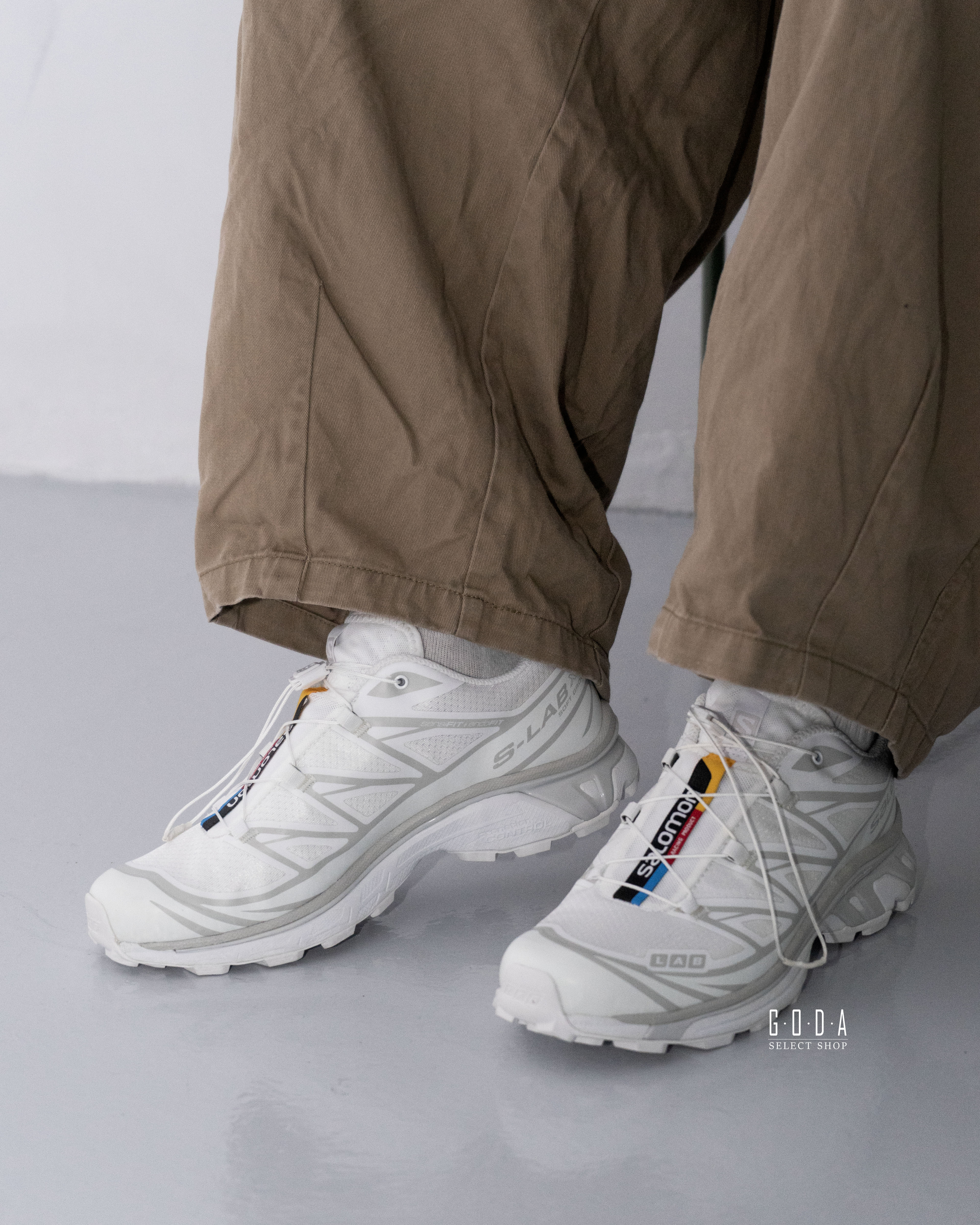 SALOMON XT-6 運動鞋 跑步鞋 戶外 山系潮流 冰川 白色 男女尺寸 412529