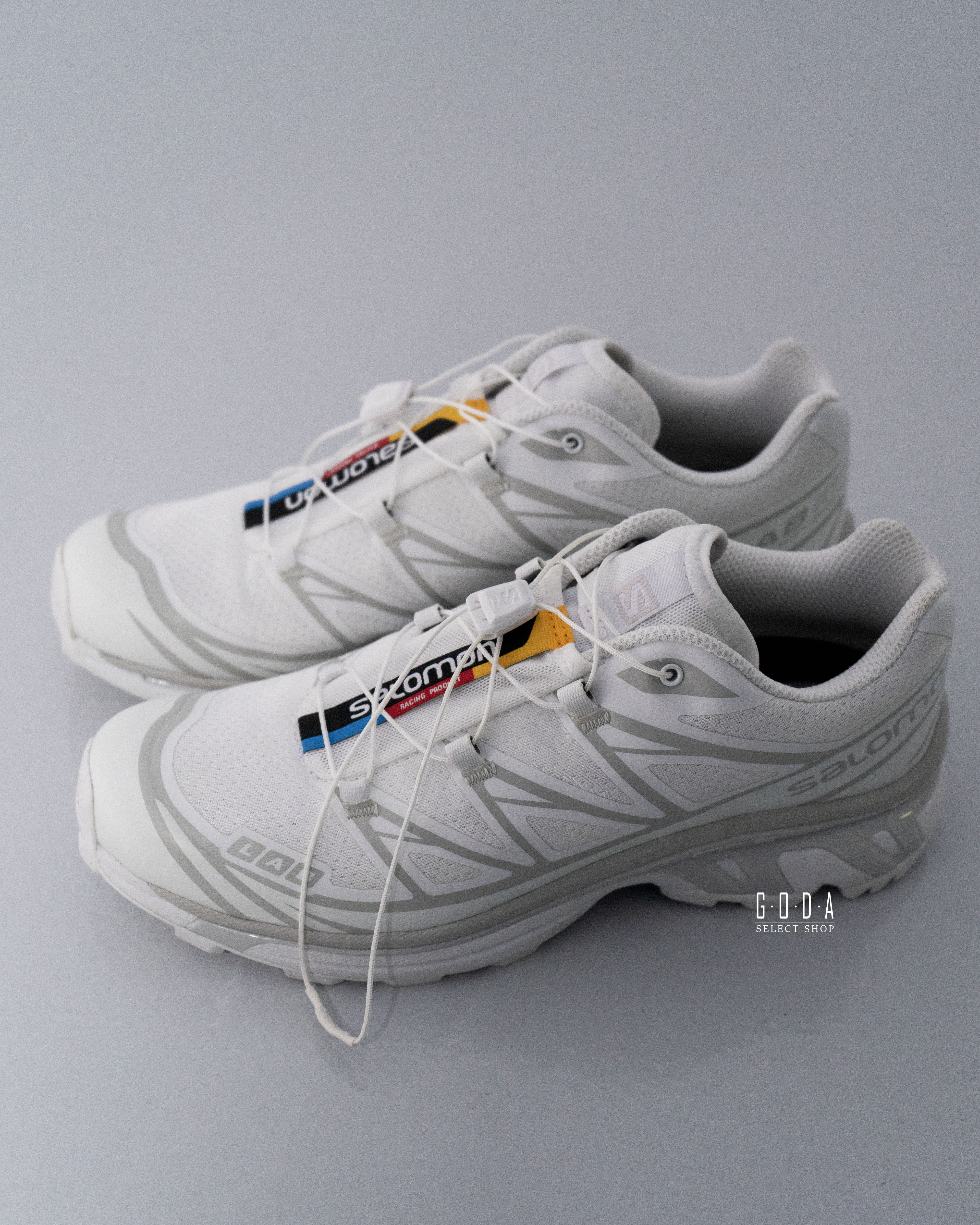 SALOMON XT-6 運動鞋 跑步鞋 戶外 山系潮流 冰川 白色 男女尺寸 412529