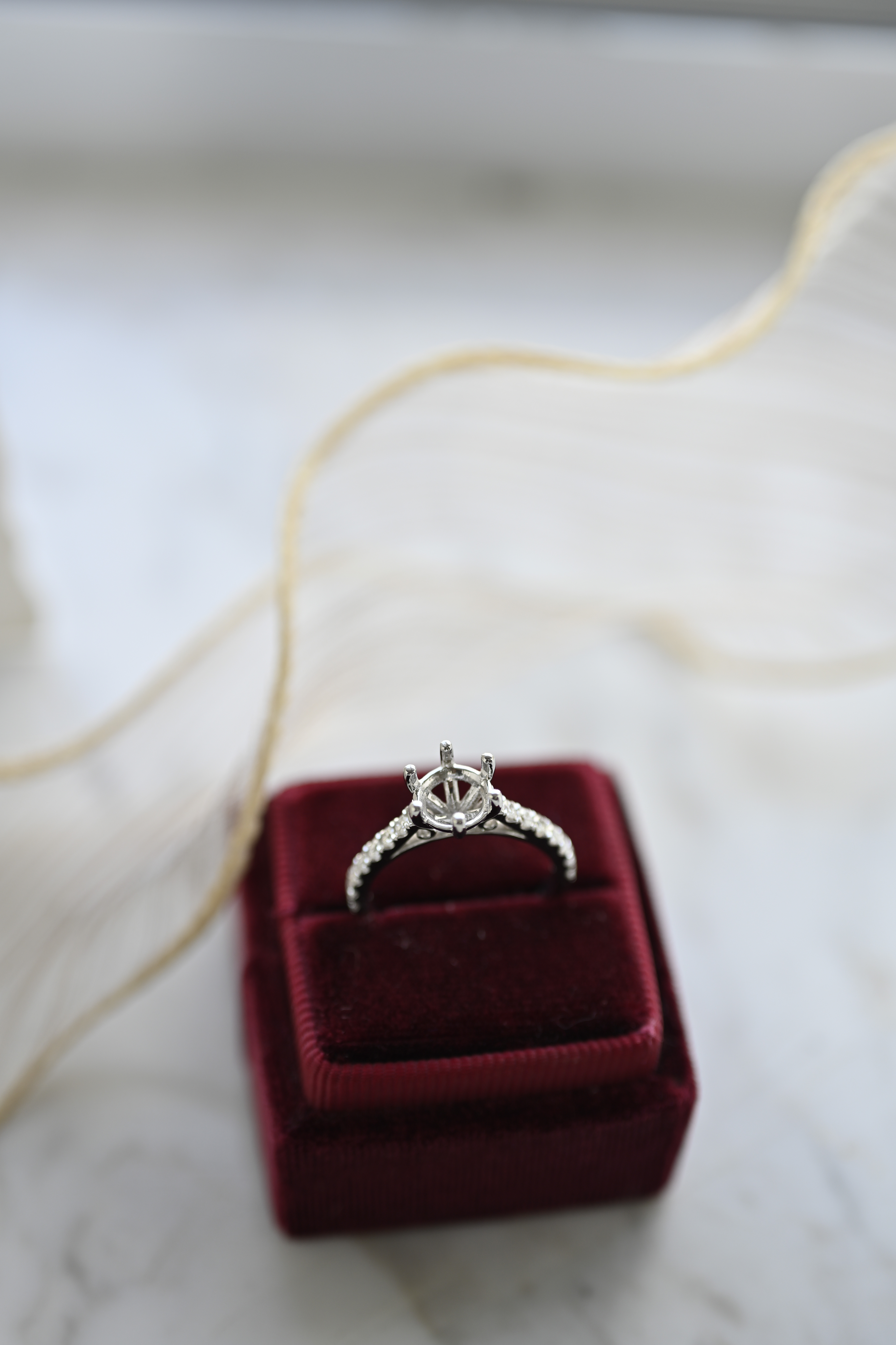 18K Half Band Eternity Ring setting