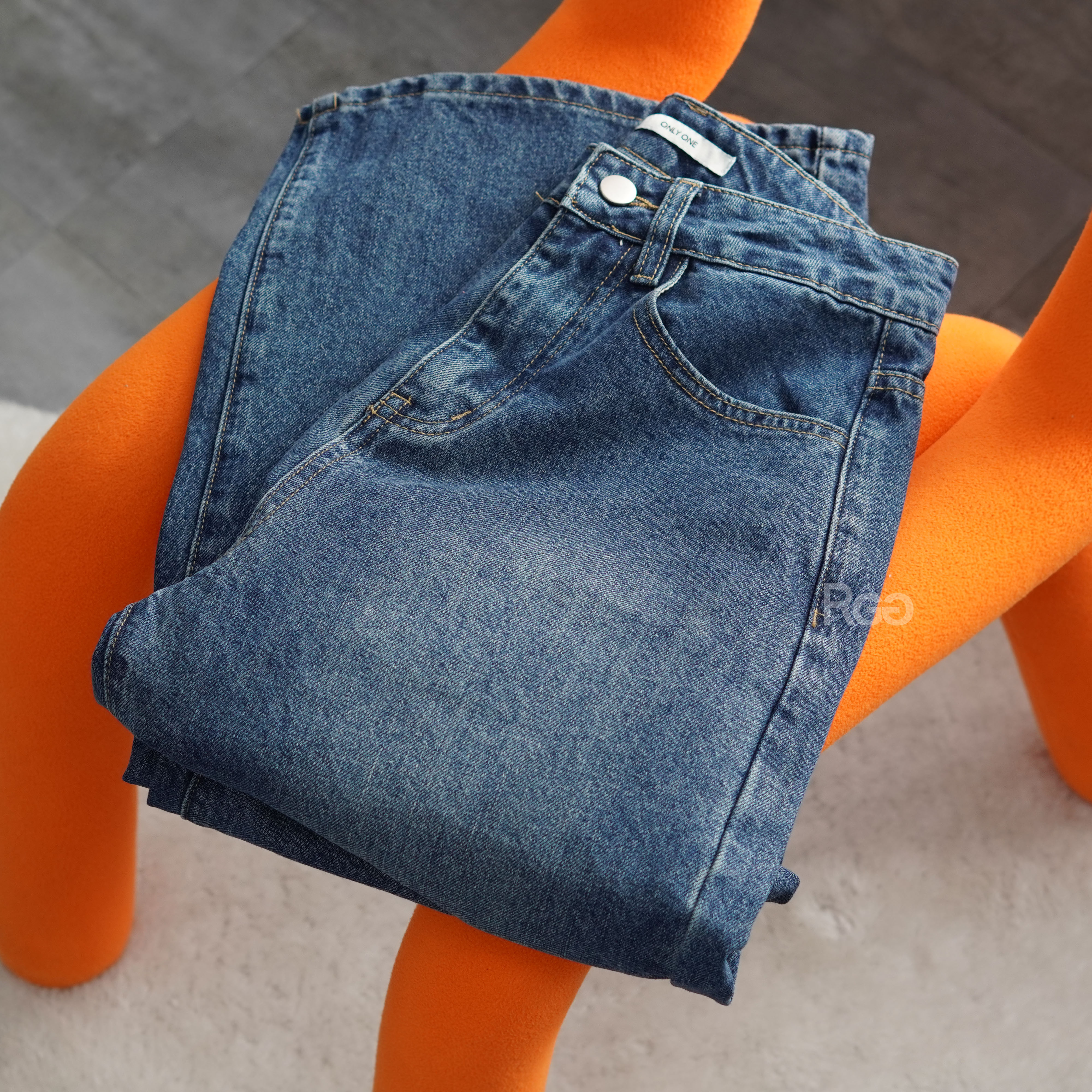 630 份量感牛仔寬褲落地褲商品照