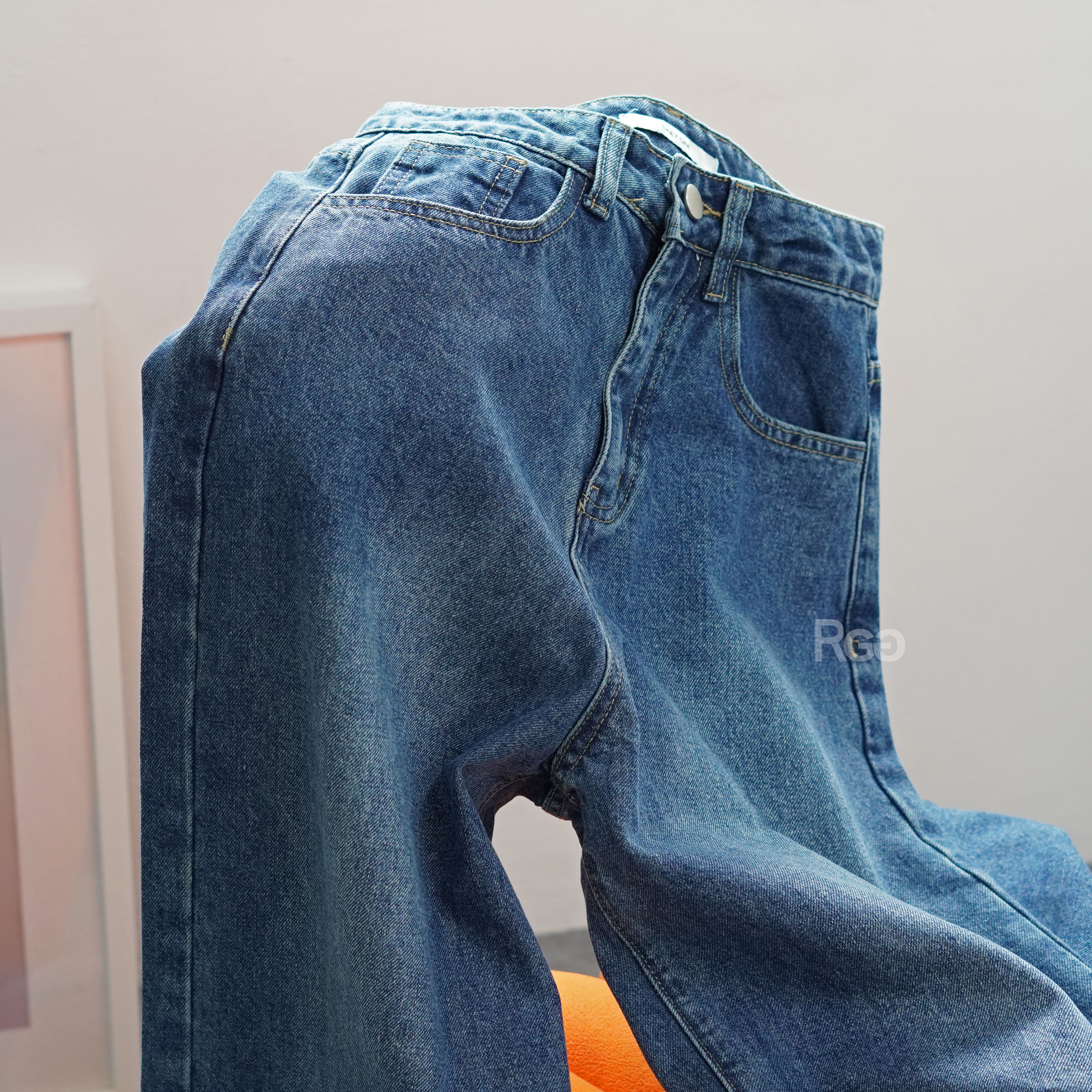 630 份量感牛仔寬褲落地褲細節照