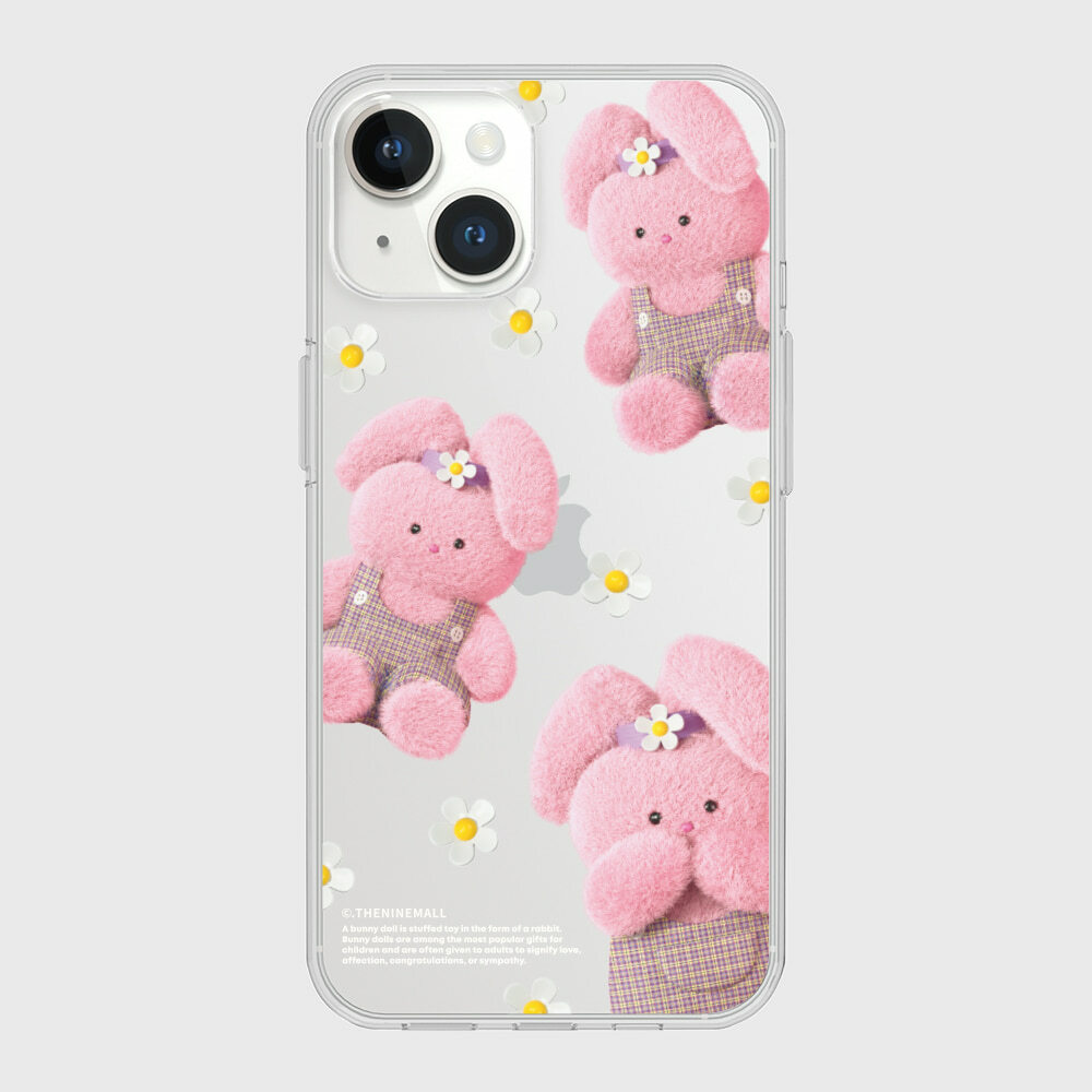 THE NINE MALL - daisy hair tie windy 透明軟殼