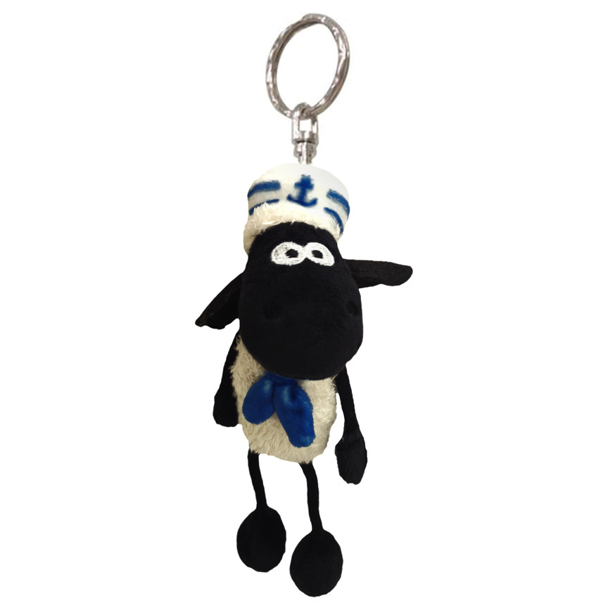 《笑笑羊》NICI 12cm海軍尚恩鑰匙圈